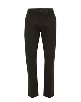 Брюки WE Fashion Slim fit Chino Pants, темно-зеленый