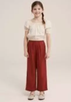 Брюки We Fashion, темно-коричневый