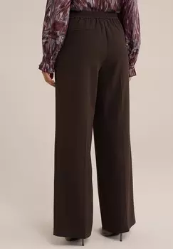 Брюки WE Fashion, темно-коричневый