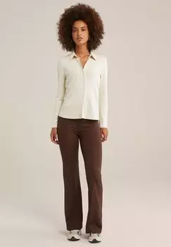Брюки WE Fashion, темно-коричневый