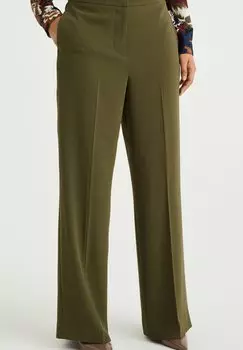 Брюки WE Fashion, темно-зеленый