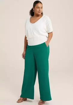 Брюки WE Fashion, зеленые
