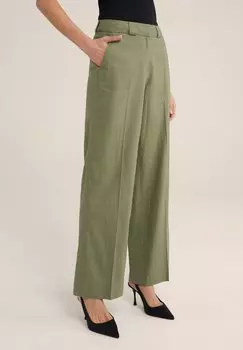 Брюки WE Fashion, зеленые