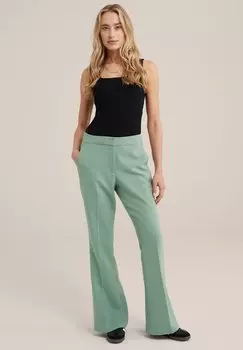 Брюки WE Fashion, зеленые
