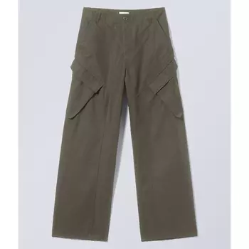 Брюки Weekday Astro Loose Asymmetrical Cargo, черный