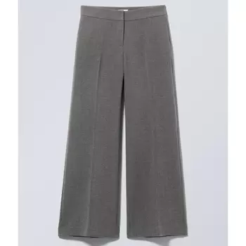 Брюки Weekday Fitted Cami With Flared Legs, темно-серый