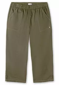 Брюки WEITE 7/8 Sheego, хаки