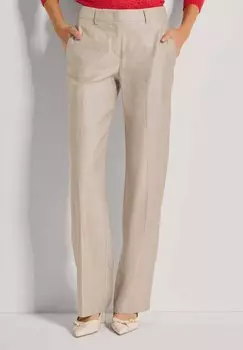 Брюки WEITE BGELFALTEN MADELEINE, бежевый