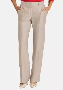 Брюки WEITE BGELFALTEN MADELEINE, бежевый