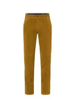 Брюки вельветовые классического кроя с эластичным поясом одесса Redpoint, цвет senf