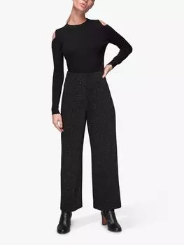 Брюки Whistles Ava Sparkle Ponte, черные