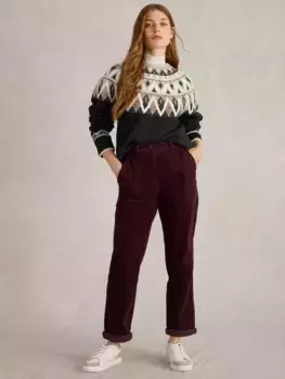 Брюки White Stuff Twister Organic Cotton Blend Corduroy, цвет mid/plum