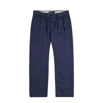 Брюки whitman relaxed fit pleated trouser Polo Ralph Lauren, синий