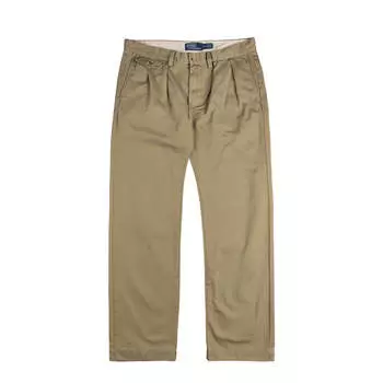 Брюки whitman relaxed fit pleated trouser Polo Ralph Lauren, хаки