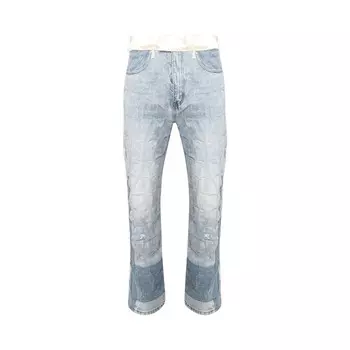 Брюки Who Decides War Gathered Tuxedo Denim Pant, цвет Sky