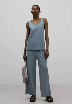 Брюки WIDE LEG ADOLFO DOMINGUEZ, сине-серый