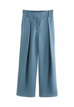 Брюки WIDE LEG ELASTIC BACK Next, синий