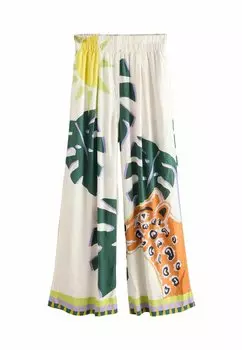 Брюки WIDE LEG ELASTIC WAIST Next, бежевый