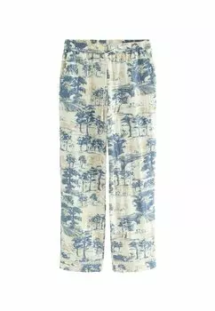 Брюки WIDE LEG ELASTICED WAIST Next, бежевый