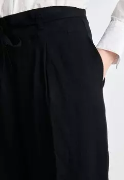 Брюки WIDE LEG PANT TIE WAIST DKNY, черный