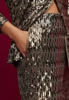 Брюки WIDE LEG SEQUIN Next, золотой