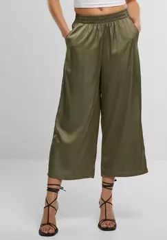 Брюки WIDE LEG Urban Classics, оливковый