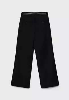 Брюки WIDE-LEG WITH BELT Stradivarius, черный