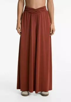 Брюки WIDE OYSHO, темно-красный