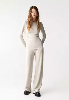 Брюки WIDE PULL&BEAR, песочный