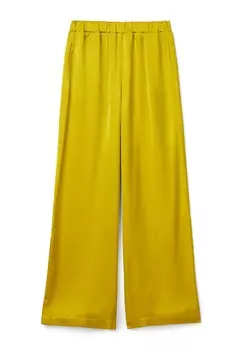 Брюки WIDE United Colors of Benetton, зеленый