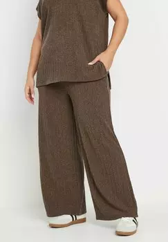 Брюки WIDE Yours Clothing, коричневый