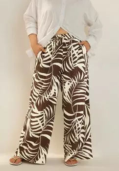 Брюки WIDE Yours Clothing, коричневый