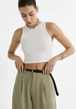 Брюки With Belt Stradivarius, хаки