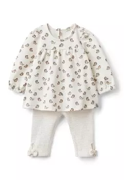 Брюки WITH RUFFLES United Colors of Benetton, цвет white