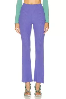 Брюки Wolford Merino Rib Flare, цвет Iris Bloom