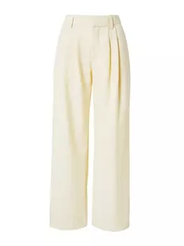 Брюки Won Hundred Wide leg Pleat-Front Pants Camille, кремовый