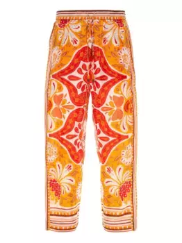 Брюки Wonderful с кулиской и принтом пейсли FARM Rio, оранжевый