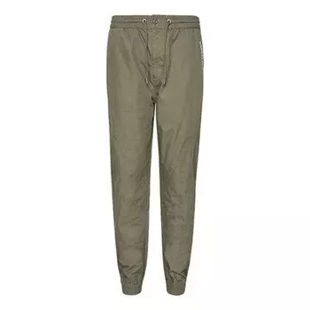 Брюки woven jogger 'military green' Converse, зеленый