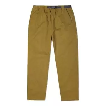 Брюки woven straight-leg tapered casual pants 'dark moss green' Converse, зеленый