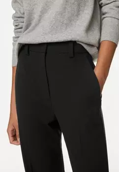 Брюки Woven Straight Leg with Stretch Marks & Spencer, черный