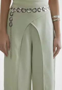 Брюки Wrap SOMETHINGNEW, светло-зеленый