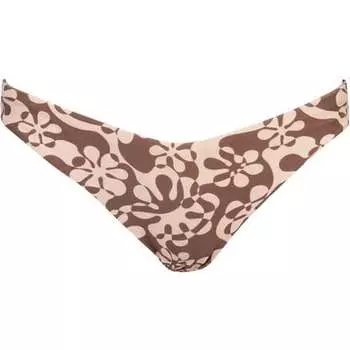 Брюки высокого кроя с цветочным принтом Drifter женские Rhythm, темно-коричневый