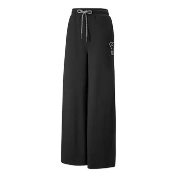 Брюки x ami logo trousers 'black' Puma, черный