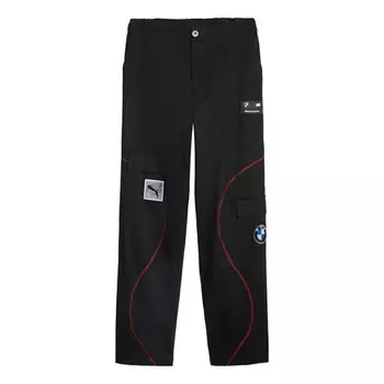 Брюки x bmw m motorsport garage crew pants 'black' Puma, черный