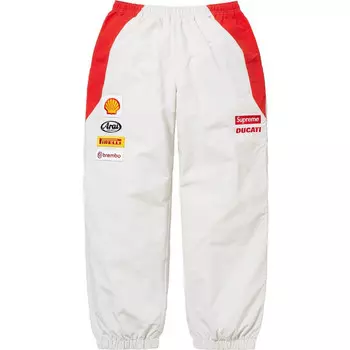 Брюки x ducati track pants 'white red' Supreme, белый