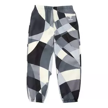 Брюки x emilio pucci sport pants 'black white grey' Supreme, черный