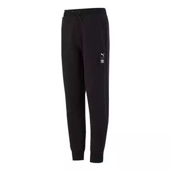 Брюки x first mile double knit jogger pants 'black' Puma, черный