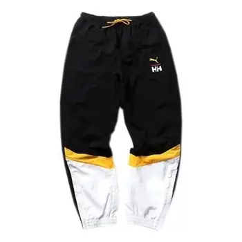 Брюки x helly hansen tailored for sport mens track pants 'black white yellow' Puma, черный