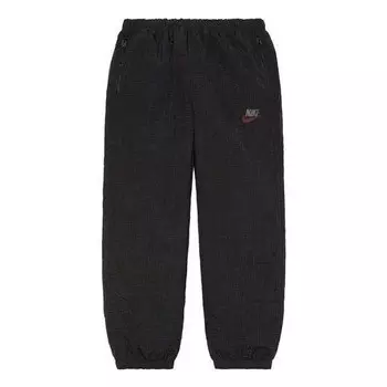 Брюки x nike jewel reversible ripstop pants 'black grey red' Supreme, черный