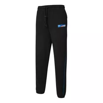 Брюки x roaringwild sweatpants 'black blue' Puma, черный